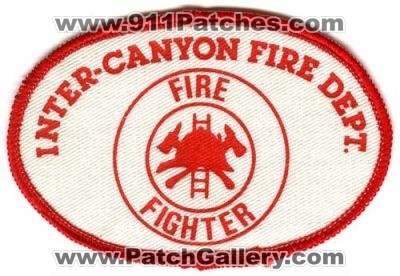Inter-Canyon Fire Department Firefighter Patch (Colorado)
[b]Scan From: Our Collection[/b]
Keywords: dept. ff