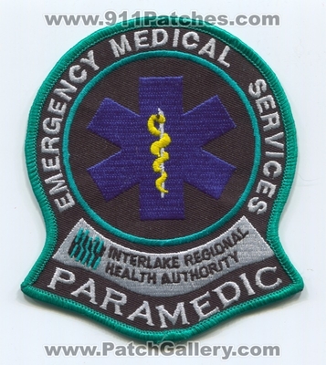 Interlake Regional Health Authority Emergency Medical Services EMS Paramedic Patch (Canada MB)
Scan By: PatchGallery.com
Keywords: ambulance