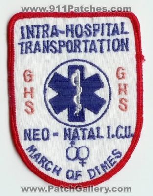 Intra-Hospital Transportation Neonatal ICU (UNKNOWN STATE)
Thanks to Mark C Barilovich for this scan.
Keywords: ghs neo-natal i.c.u. march of dimes ems ambulance