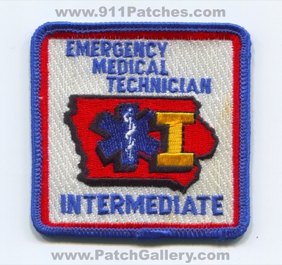 Iowa State Emergency Medical Technician EMT Intermediate Patch (Iowa)
Scan By: PatchGallery.com
Keywords: certified licensed registered ems ambulance
