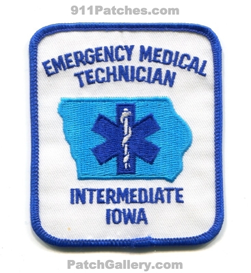 Iowa State Emergency Medical Technician EMT Intermediate EMS Patch (Iowa)
Scan By: PatchGallery.com
Keywords: services ambulance