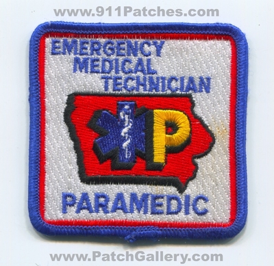 Iowa State Emergency Medical Technician EMT Paramedic Patch (Iowa)
Scan By: PatchGallery.com
Keywords: certified licensed registered ems ambulance