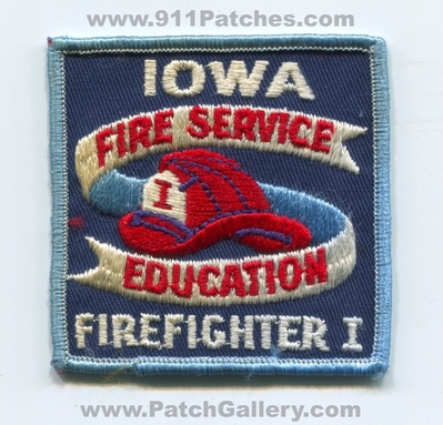 Iowa Fire Service Education Firefighter I Patch (Iowa)
Scan By: PatchGallery.com
Keywords: school ff 1