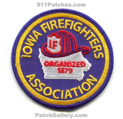 Iowa Firefighters Association Patch (Iowa)
Scan By: PatchGallery.com
Keywords: assoc. assn. fire department dept. if organized 1879
