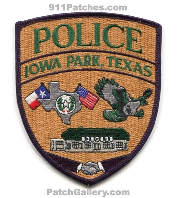 Iowa Park Police Department Patch (Texas)
Scan By: PatchGallery.com
Keywords: dept.