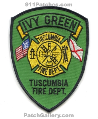 Tuscumbia Fire Department Ivy Green Patch (Alabama)
Scan By: PatchGallery.com
Keywords: dept.