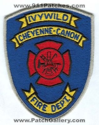Ivywild Fire Department Cheyenne Canon Patch (Colorado)
[b]Scan From: Our Collection[/b]
Keywords: dept.