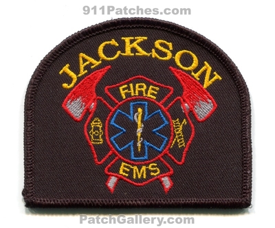 Jackson Fire EMS Department Patch (Minnesota) (Confirmed)
Scan By: PatchGallery.com
Keywords: dept.