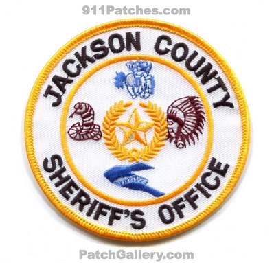 Jackson County Sheriffs Office Patch (Texas)
Scan By: PatchGallery.com
Keywords: co. department dept.