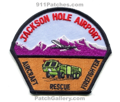 Jackson Hole Airport Fire Department Aircraft Rescue Firefighter ARFF CFR Patch (Wyoming)
Scan By: PatchGallery.com
Keywords: dept. firefighting crash