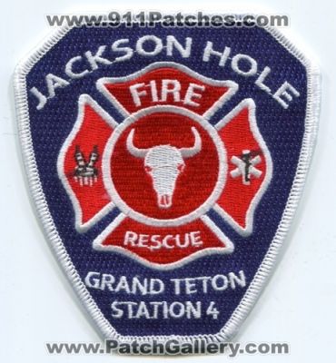 Jackson Hole Fire Rescue Department Grand Teton Station 4 Patch (Wyoming)
[b]Scan From: Our Collection[/b]
[b]Patch Made By: 911Patches.com[/b]
Keywords: dept. company
