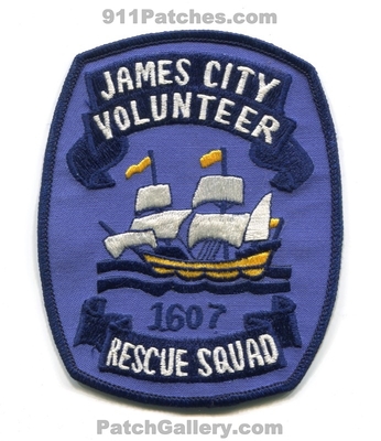 James City County Fire Department Rescue Squad Patch (Virginia)
Scan By: PatchGallery.com
Keywords: co. dept. volunteer 1607