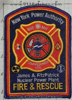 James A FitzPatrick Nuclear Power Plant Fire and Rescue Department (New York)
Thanks to swmpside for this picture.
Keywords: a. & dept. power authority