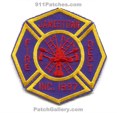 Jamestown Fire Department Patch (Rhode Island)
Scan By: PatchGallery.com
Keywords: dept. inc. 1897