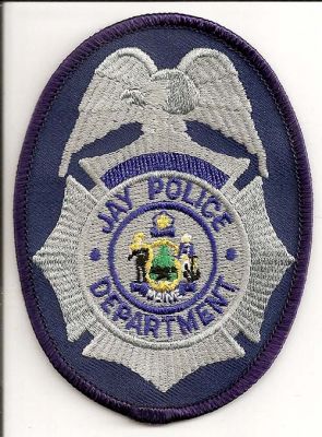 Jay Police Department
Thanks to EmblemAndPatchSales.com for this scan.
Keywords: maine