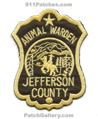 Jefferson County Sheriffs Department Animal Warden Patch (Colorado)
Scan By: PatchGallery.com
Keywords: co. dept. office control