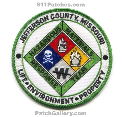 Jefferson County Fire Department Hazardous Materials Response Team Patch (Missouri)
Scan By: PatchGallery.com
Keywords: co. hazmat haz-mat hmrt life environment property dept.