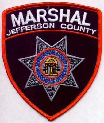 Jefferson County Marshal
Thanks to EmblemAndPatchSales.com for this scan.
Keywords: georgia