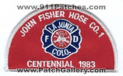 La Junta Fire Department John Fisher Hose Company 1 Patch (Colorado)
[b]Scan From: Our Collection[/b]
Keywords: lajunta dept. co. #1 fd colo.