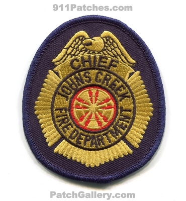 Johns Creek Fire Department Chief Patch (Georgia)
Scan By: PatchGallery.com
Keywords: dept.