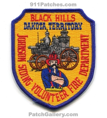 Johnson Siding Volunteer Fire Department Patch (South Dakota)
Scan By: PatchGallery.com
Keywords: vol. dept. black hills territory