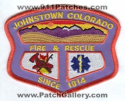 Johnstown Fire & Rescue Patch (Colorado)
[b]Scan From: Our Collection[/b]
Keywords: colorado and