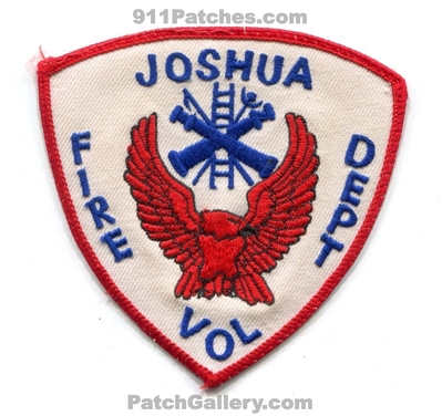 Joshua Volunteer Fire Department Patch (Texas)
Scan By: PatchGallery.com
Keywords: vol. dept.
