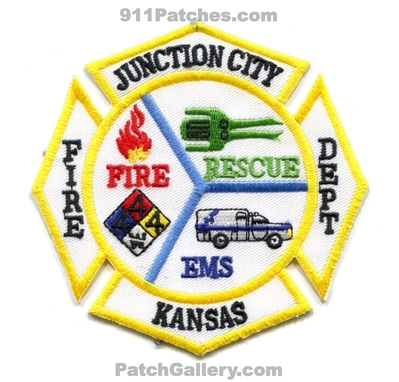 Junction City Fire Rescue Department Patch (Kansas)
Scan By: PatchGallery.com
Keywords: dept. ems