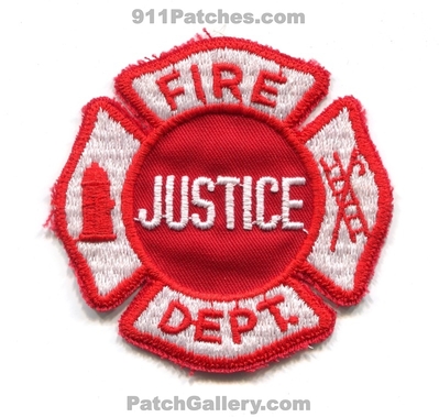 Justice Fire Department Patch (Illinois)
Scan By: PatchGallery.com
