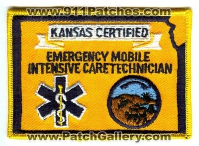 Kansas State Certified Emergency Mobile Intensive Care Technician EMICT EMS Patch (Kansas)
Scan By: PatchGallery.com
Keywords: emict emt ambulance