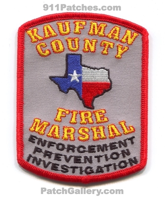 Kaufman County Fire Department Fire Marshal Patch (Texas)
Scan By: PatchGallery.com
Keywords: co. dept. enforcement prevention investigation