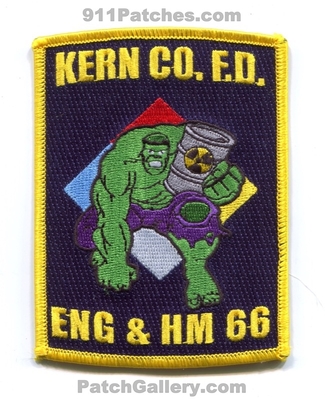 Kern County Fire Department Station 66 Engine HazMat Patch (California)
Scan By: PatchGallery.com
[b]Patch Made By: 911Patches.com[/b]
Keywords: co. dept. kcfd k.c.f.d. and & hm haz-mat hazardous materials hulk