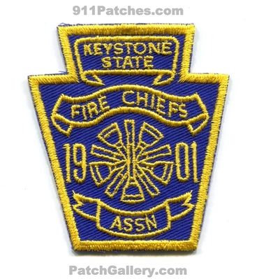 Keystone State Fire Chiefs Association Patch (Pennsylvania)
Scan By: PatchGallery.com
Keywords: assoc. assn. 1901