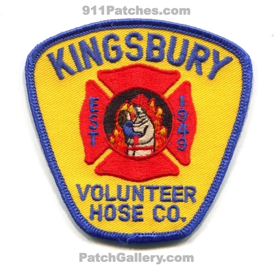 Kingsbury Fire Department Volunteer Hose Company Patch (New York)
Scan By: PatchGallery.com
Keywords: dept. co. est 1949
