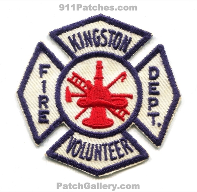 Kingston Volunteer Fire Department Patch (UNKNOWN STATE)
Scan By: PatchGallery.com
Keywords: vol. dept.