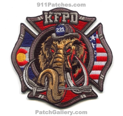 Kiowa Fire Protection District Station 221 Patch (Colorado)
[b]Scan From: Our Collection[/b]
[b]Patch Made By: 911Patches.com[/b]
Keywords: prot. dist. kfpd department dept. woolly mammoth