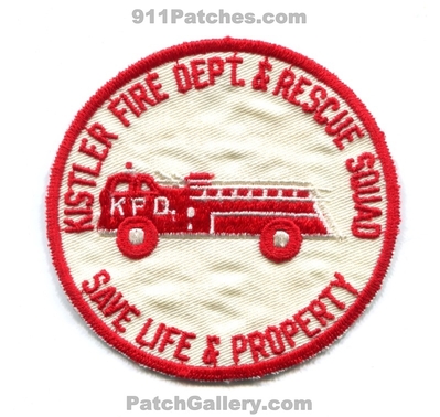 Kistler Fire Department and Rescue Squad Patch (Pennsylvania)
Scan By: PatchGallery.com
Keywords: dept. & kfd save life property