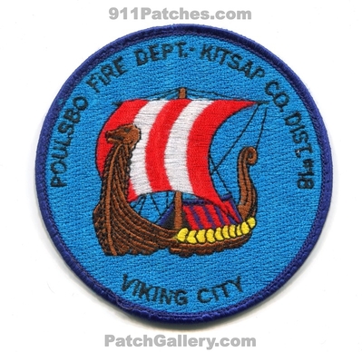Kitsap County Fire District 18 Poulsbo Fire Department Patch (Washington)
Scan By: PatchGallery.com
Keywords: co. dist. number no. #18 dept. viking city