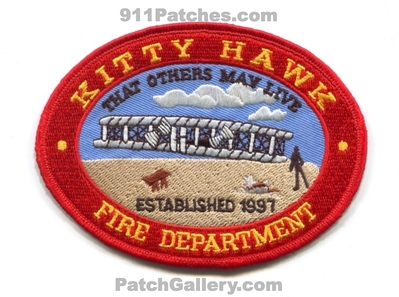 Kitty Hawk Fire Department Patch (North Carolina)
Scan By: PatchGallery.com
Keywords: dept. that others may live established 1997
