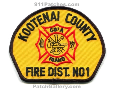 Kootenai County Fire District Number 1 Coeur d'Alene Patch (Idaho)
Scan By: PatchGallery.com
Keywords: co. dist. no. #1 dalene cda department dept.