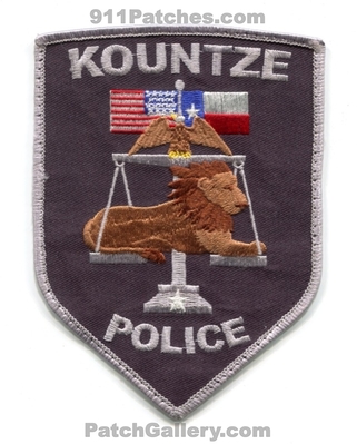 Kountze Police Department Patch (Texas)
Scan By: PatchGallery.com
Keywords: dept.