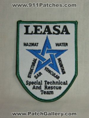 LEASA Special Technical and Rescue Team (West Virginia)
Thanks to Walts Patches for this picture.
Keywords: hazmat haz-mat water structural sar vehicular mountain