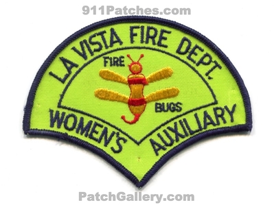 La Vista Fire Department Womens Auxiliary Fire Bugs Patch (Nebraska)
Scan By: PatchGallery.com
Keywords: lavista dept.