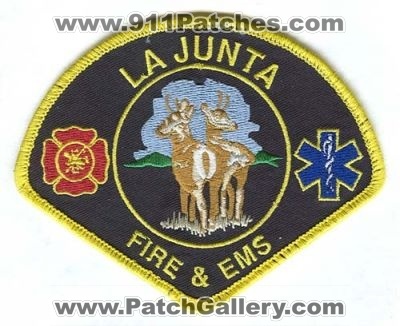 La Junta Fire & EMS Patch (Colorado)
[b]Scan From: Our Collection[/b]
Keywords: colorado and
