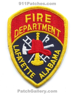 Lafayette Fire Department Patch (Alabama)
Scan By: PatchGallery.com
Keywords: dept.