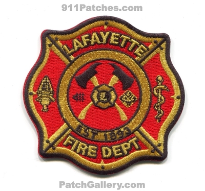 Lafayette Fire Department Patch (Colorado)
[b]Scan From: Our Collection[/b]
Keywords: dept. est 1893