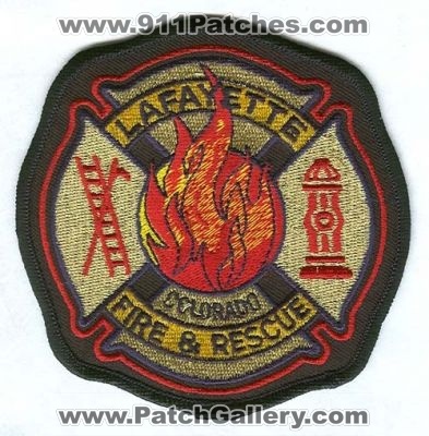 Lafayette Fire and Rescue Department Patch (Colorado)
[b]Scan From: Our Collection[/b]
Keywords: dept. &
