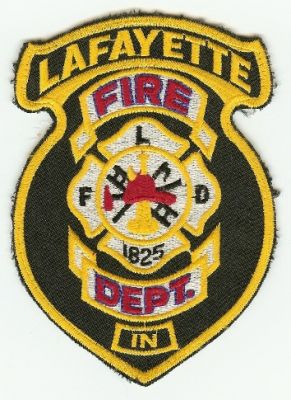 Lafayette Fire Dept
Thanks to PaulsFirePatches.com for this scan.
Keywords: indiana department