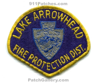 Lake Arrowhead Fire Protection District Patch (California)
Scan By: PatchGallery.com
Keywords: prot. dist. department dept.