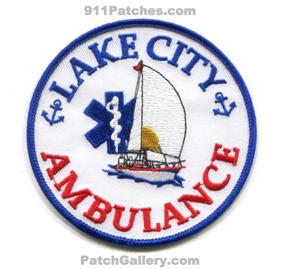 Lake City Ambulance EMS Patch (Minnesota) (Confirmed)
Scan By: PatchGallery.com
Keywords: emergency medical services emt paramedic